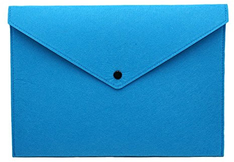 ERCENTURY Filz-Aktenordner, strapazierfähige Aktentasche, Dokumententasche, Papier-Aktenordner, Portfolio-Hülle, Briefumschlag, Handtaschen-Knopfverschluss, für Büro, Zuhause, Schule, Schreibwaren