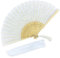 Eastern Wind white lace hand folding fan, wedding fan,Japanese Chinese foldable handheld fan for women 22cm
