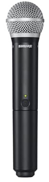 Shure BLX2/B58 Handheld Transmitter with PG58 Vocal Mic Capsule - for use with BLX Wireless Microphone Systems, Receiver Sold Separately | H11 Band (BLX2/PG58=-H11)