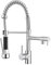 JASSFERRY Flexible Spring Pulldown Spout Kitchen Sink Mixer Tap Single Lever with High Arc Pull Out Spray Monobloc Swing Arm Chrome (Two Spout)
