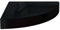 vidaXL Eckregal Schweberegal Wandregal Bücherregal CD DVD Regal Wandboard Hängeregal Wand Dekoregal Hochglanz-Schwarz 25x25x3,8cm MDF