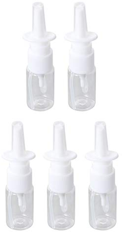 EXCEART 5 Pcs Empty Refillable Nasal Spray Bottles Pump Sprayer Mist Nose Spray Refillable Bottle For Saline Water Wash Applications