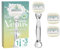 Gillette Venus Pro ComfortGlide Sensitive Damenrasierer mit einem Hauch von Aloe Vera, 3 Ersatzklingen, langlebiges Metallhandstück und Duschhalterung
