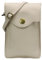SH Leder Damen Handytasche Umhängetasche Geldbörse Multifunktion Beutel Schultertasche aus Echtleder Verstellbar Schultergurt Handy bis 6.8 Zoll 12x19cm ADA G3282 (Beige)