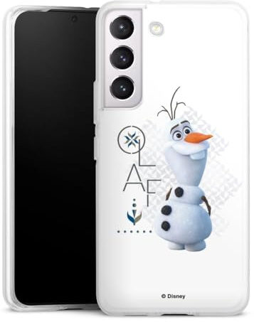 Silikon Hülle kompatibel mit Samsung Galaxy S 22 Case transparent Handyhülle Die Eiskönigin 2 Frozen Olaf Disney