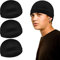 Sibba 3 Stück Unisex Satin Silky Wave Caps 360 540 720 Wave Elastisches Band Silky Durag Kopfbedeckung Strümpfe Perücke Beanie Cap Weich Atmungsaktiv Skullies Beanies Cap für Schlafen One Size