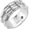 DIESEL Ring Für Männer Stahl, Breite: 10mm Silber Edelstahlring, DX1394040