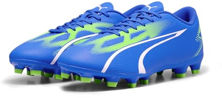 PUMA Herren Play Fg/Ag Fussballschuh, Ultra Blue, White, Pro, Grün, 44.5 EU