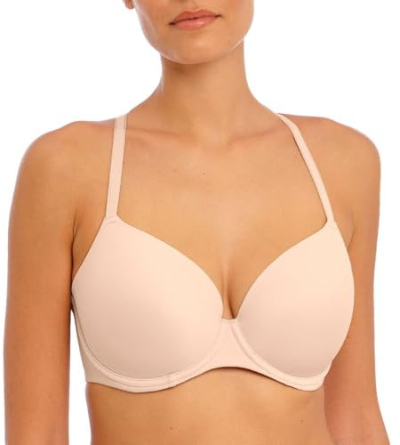 Freya Viva Lace Underwire Side Support Bra BH, vollständige Abdeckung, blickdicht, Damen, Beige Natur, 85E