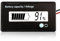 VOKTTA Batteriekapazität Spannung Meter mit Alarm DC 12V 24V 36V 48V 72V Batteriewächter Blei-Säure und Lithium Ion Batterietester (Weiß)