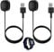 Xahpower 2 Stücke Ladekabel Kompatibel mit Fitbit Versa 3, Ladegerät Kompatibel mit Versa 3 / Versa 4 / Sense/Sense 2 Smartwatch, Magnetisch Ladegerät Dock - 100cm
