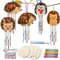 Holz Windspiel Bastelset, 5 TLG Igel Windspiel Bastelset Kinder, Herbst Basteln, Thanksgiving DIY Igel Windspiel Basteln, Herbst Kinder Bastelhandwerk mit Aufkleber für Erntedankfest Herbstdeko
