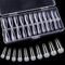 Nail Tips,240 Pcs Clear Acrylic Nail Tips Coffin Fake Nails Nail Art French Acrylic Style Full Cover Artificial Fingernails Tip, Fake Art Nails Tips for Nail Salons,10 Sizes (Clear)