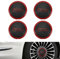 Confezione 4 Coprimozzi Ruota, Coprimozzi Ruota Con Bordo Cromato Per Fiat 500 51884863 Compatibile Con 68078419ac 68078421ac Sostituzione Coprimozzo Ruota Resistente Al Calore Per Fiat 500