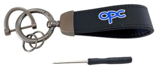 EVIMO Auto Schlüsselanhänger, Für Opel OPC Astra h g j k f Zafira a b Corsa b c d Mokka Insignia Anti-Verlorener, Autoschlüsselbund für Männer und Frauen, Autozubehör,C-S