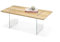 Main Möbel Couchtisch 110x60cm 'Torben' Wildeiche massiv & Glas