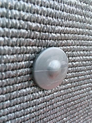 Clips rapide Gris de fixation pour brise-vue sur grillage rigide x 50