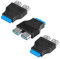 CERRXIAN 3 x USB 3.0 auf 20-poliger USB 3.0 Splitteradapter für Windows-Anschluss, intern für Motherboard