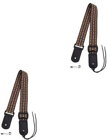 BESTonZON 2 Stk Trage im ethnischen Stil musiker for musicians Gitarrengürtel Gitarrengurt Bass Ukulele-Schultergurt Ukulele liefert einstellbar Schulterriemen Piano-Gürtel