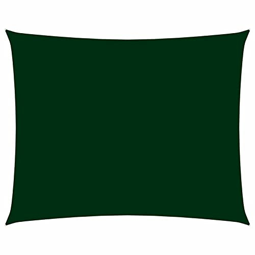 CIADAZ Sonnensegel, Sichtschutz Balkon, Balkon Sonnenschutz, Sonnenschutzsegel,Regenschutz Balkon, Seitenmarkise, Sichtschutz Terrasse, Oxford-Gewebe Rechteckig 2,5x3,5 m Dunkelgrün