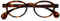 OPULIZE OCA Lesebrille - Moderne Runde Retro-Fassung - Braunes Schildpatt Glänzend - Herren Damen - Federscharniere - R54-2 - +1.50