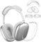 Silicone Case Cover for AirPods Max Headphones, Anti-Scratch Ear Pad Case Cover/Clear TPU Ear Cups Cover/Headband Cover for AirPods Max, (White)