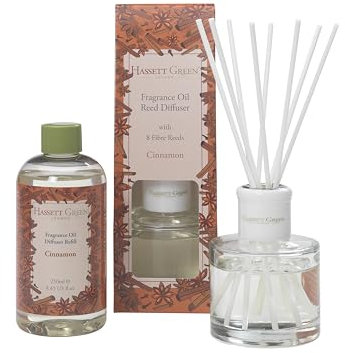 Hassett Green London - Cinnamon - Reed Diffuser and Refill Combination Set