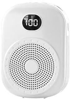 YIWEOG Voice Amplifier Portable Megaphone PA System with Wired Head Mounted Microphone BT Wireless Microphone Amplifier Lightweight Digital Display Screen for Teacher Tour Guide Speaker Rechargeable