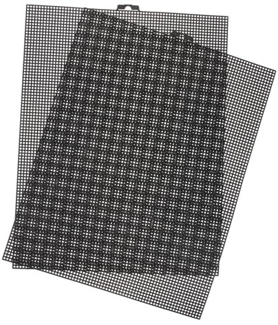 Hohopeti 2piezas Gridding Cloths Para Bordado y Cross Stitch Tejido De Malla Para Manualidades Tela De Bordado Duradera y Fácil De Usar