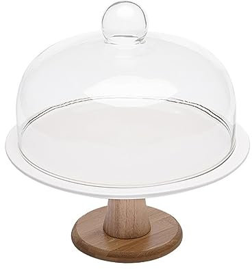 PHENOFICE Alzata Per Torta Espositore Portafrutta Porta Cupcake Realizzato in Coperchio Incluso