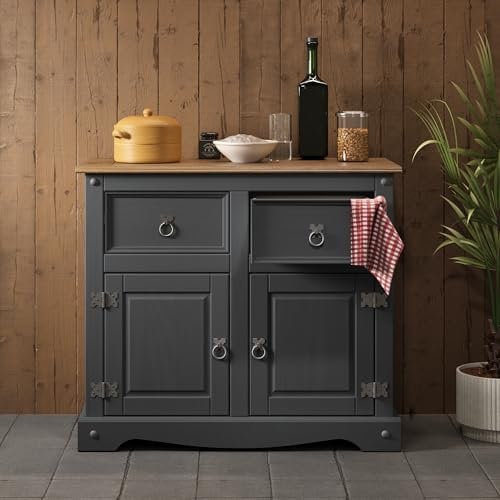 Corona Charcoal 2 Door Sideboard