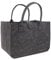 Valleycomfy 4 Stück Filztasche Einkaufstasche, Faltbar Tragetasche Shopping Bag, 2 Stück Filz Tasche und 2 Stück Filz Mäppchen zur Spielzeug, Einkaufen, Ausgehen, Aufbewahrung