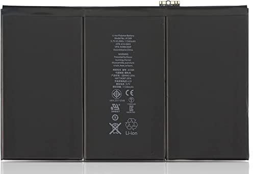 A1389 Tablet Battery Compatible for iPad 3 4 A1403 A1416 A1430 A1458 A1459 A1460 MD510LL/A MD511LL/A MD512LL/A MD513LL/A MD514LL/A MD515LL/A MD517LL/A MD519LL/A MD520LL/A MD523LL/A MD522LL/A