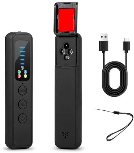Fuers Hidden Camera Detectors Portable Camera Detector Mini Design Spy Camera Detector 6 Modes Hidden Camera Detector Listening Device Detector GPS Tracker Detector with 5 Levels Sensitivity