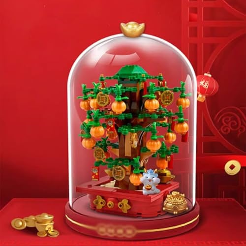 Acrylic Display Case for Lego 40648 Money Tree Building Set,Clear Display Case, Dust-Proof Display Case Compatible with Lego 40648 (Only Display Case)