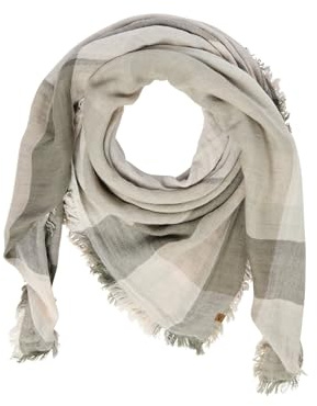 camel active Damen Schal aus einem Baumwollmix Graugrün, womenswear-OS