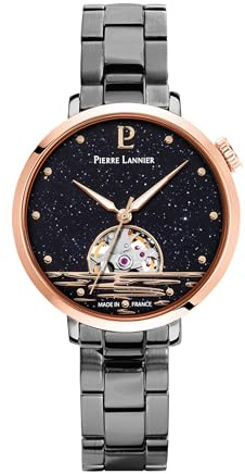 Pierre Lannier - Montre Automatique Australe - Automatic Mouvement de Montre - Epaisseur du boîtier: 12.55 mm - Largeur du boîtier: 35 mm - Acier Inoxydable - 3 ATM