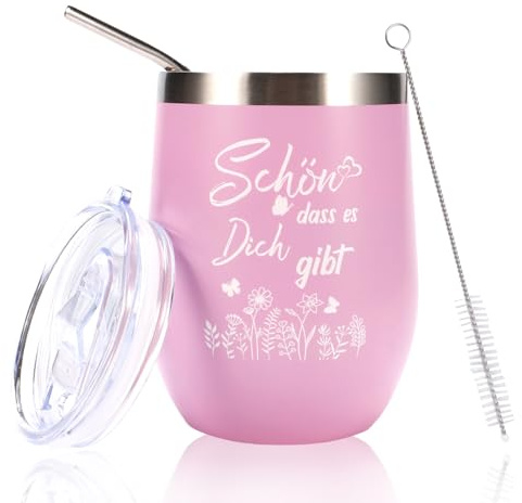trabag Geschenke für Frauen Schön Dass Es Dich Gibt Geschenke für Freundin | Geburtstagsgeschenk für Frauen Freundin Mama Kollegen Partner Geschenk Weihnachten Hochzeit Dankeschön Geschenk