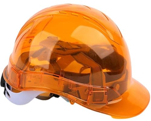 Luxylei Transparenter Schutzhelm BAU Klettern Steeplejack Arbeiter Schutzhelm Schutzhelm Outdoor-Arbeitsplatz Sicherheitskappe
