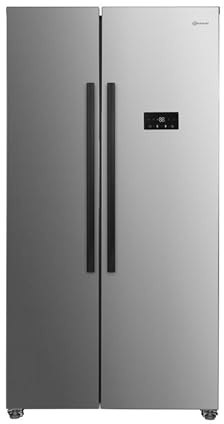 Bauknecht SBS C90 IN Side-by-Side Kühl-Gefrierkombination, 532 l, Dual Cool Total NoFrost, getrennt regelbar, Superkühlfunktion, Inverter-Kompressor, leise 39 dB, Edelstahloptik