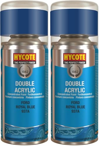 Hycote Double Acrylic Aerosol Car Spray Paint, Ford - Royal Blue, 150 ml (Pack of 2)