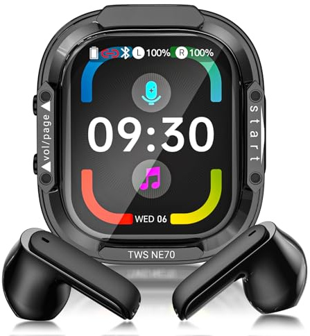 Cuffie Traduzione Simultanea con Schermo LCD, 150 Lingue/9 Modalità di Traduzione, Auricolari Traduttore Simultaneo Bluetooth 6.0, 60H Cuffie Traduttore Istantaneo con APP per Viaggi/Studio/Business
