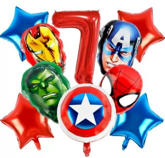 Avengs Geburtstagsdeko – Luftballons Deko Geburtstag Kinder, Komplettset für Kindergeburtstag und Mottoparty (7)