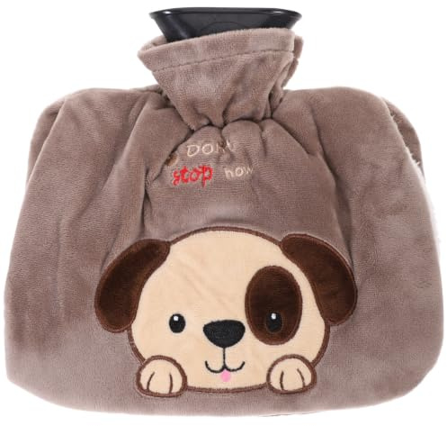 DIYEAH Plüsch Wärmflasche aus Pvc mit Niedlichem Cartoon Design Sicherer Heißwasserbeutel zum Wärmen und Entspannen im Winter für Hände und Schultern