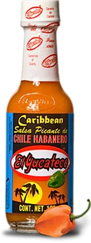 El Yucateco Salsa Picante De Caribbean Chile Habanero Hot Sauce 120ml