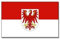 Brandenburg Stock-Flagge 30 x 45 cm: Schwarz-Rot-Gold, Polyester, Wandmontage, Rechteckig, Promotionelle Veranstaltungen
