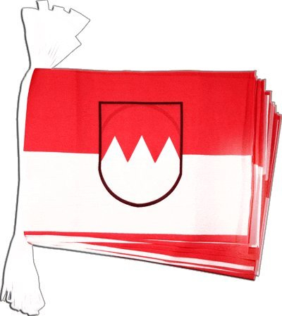 Flaggenfritze® Fahnenkette Deutschland Franken, Länge 5,9 m