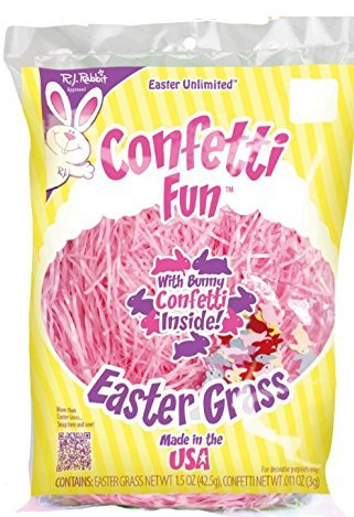 RJ Rabbit Confetti Easter Grass (Pink)