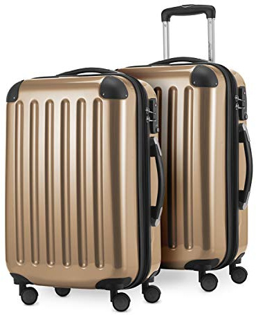 Hauptstadtkoffer - Alex - Set mit 2 Hartseiten-Handgepäck, glänzend, TSA, (S & S), 84 Liter