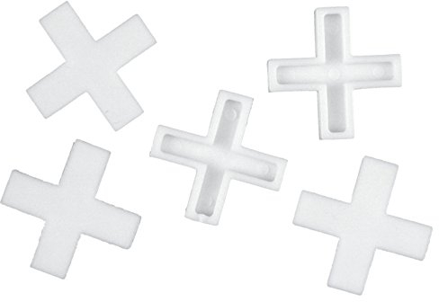 Connex Fliesenkreuze 2,5 mm - Praktisches Set mit 200 Stück - Aus robustem Kunststoff - weiß / Fliesenzubehör / Fliesenverlegehilfe / Fliesen-Abstandhalter / COX792005